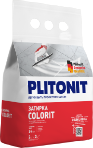 Затирка для швов до 6 мм PLITONIT Colorit синяя, 2кг