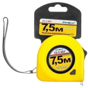 Рулетка 7,5мх25мм ABS-пластик РемоКолор 15-1-507