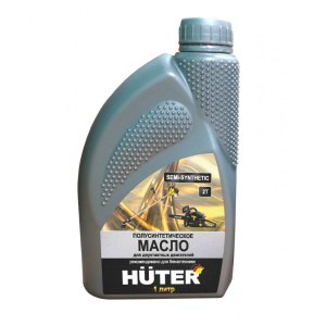 Масло 2Т полусинтетическое для двухтактных двигателей, для техники Huter, 1л 73/8/3/2