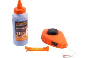 Шнур разметочный 30м с мелом и уровнем STARTUL STANDART (ST1210)