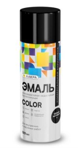 Эмаль аэрозольная Лакра Color универсальная  Черный матовый 4
