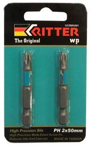 Бита Ritter WP PH 1x50 мм  магнитная (сталь S2) (2 шт. в блистерной упаковке) (500/50/1)