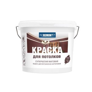 Краска для потолков PROREMONTT супербелая Л-С 6,5 кг