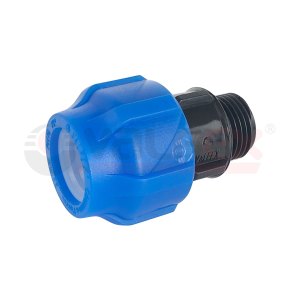 Муфта ПНД компр. соед. c наруж. резьбой 20х1/2 " (Valfex)
