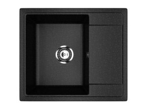 Мойка композит.Practik PR-M 575-004 ПРЯМОУГОЛЬНАЯ черный оникс 575*495*215 без сифона
