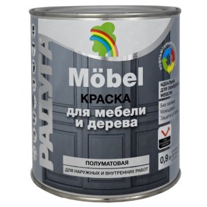Краска ВД-АК 115 для мебели база С 0,9 л