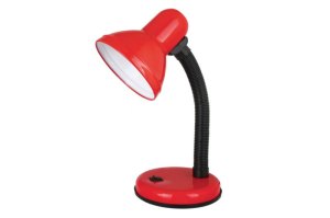 Лампа настольная Ultraflash UF-301P С04 красная (230 В, 60 Вт)