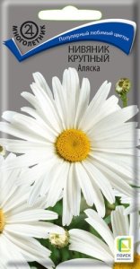 Семена Поиск Нивяник крупный Аляска многолетнее 5гр цв.п (ромашка)