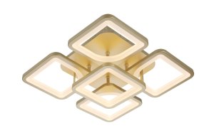 !Светильник светодиодный Decor 2008 120 Вт, 3000-6500 К, D500х120 мм, шампань золото
