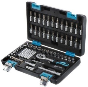 Набор слесарных инструментов Bartex, Pro, 1/4", 6-гранные, сталь, кейс, 57 пр