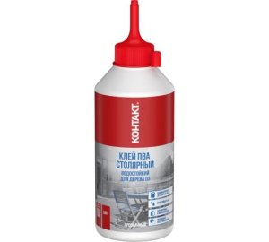 Клей ПВА столярный для дерева водостойкий D3 "КОНТАКТ", 500 г