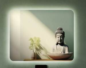 Зеркало Мария 60x60 лайт квадратное с LED подсветкой