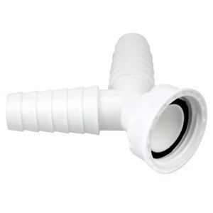 Штуцер двойной к сифону для подключения бытовой техники в комплекте с хомутами, МР-У