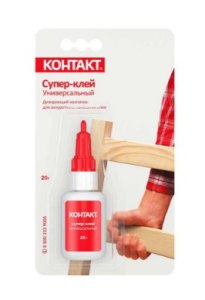 Супер-клей "КОНТАКТ"  Универсальный, 20 г, бл., арт. КМ 120-Б20, шоу-бокс