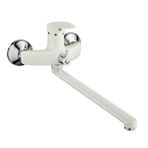 Смеситель д/ванны шар. L-30см, с перекл. душа цвет белый Зима 2272127 АНТЕЙ®