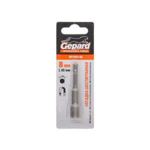Бита с торцевой головкой магнитная 13х65мм GEPARD GP3204-65