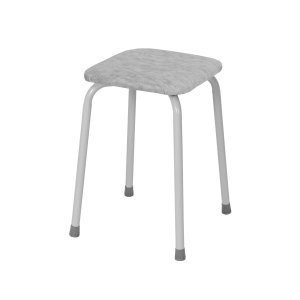 Табурет квадратный "Пенёк крепкий" 224, цвет сиденья серый