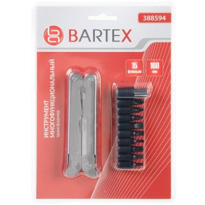 Мультитул-трансформер 15 функций 160мм BARTEX