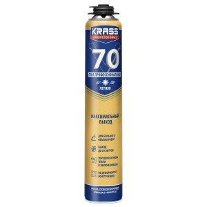 Пена монтажная KRASS Professional V70 пистолетная РБ 0,89л