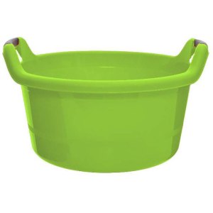Таз пластик Полимербыт 12л Люкс кругл с ручками С407 