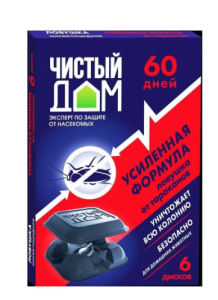 Ср-во защиты Ловушка от тараканов 6шт усилен формула