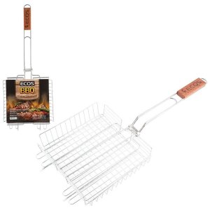 Решетка для барбекю Ecos глубокая со стопами 999630/ ECOS-22001D