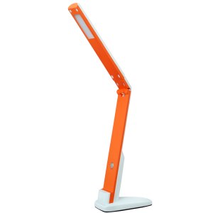 Лампа настольная Camelion KD-808 C37 белая & оранжевая LED (5Вт, 230В, 400Лм, 4000К)