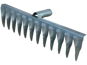 Грабли витые 14 зубьев 410х90мм тулейка 30мм б/ ч  металл  76954