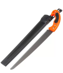 Ножовка-сучкорез Bartex садовая 300 мм 3D-заточка рук двухкомп прорез чехол G-300 