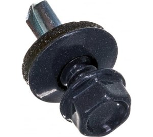 Саморез кровельный 5,5х19 графитовый серый 7024