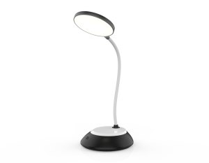 Лампа настольная светодиодная DE601 BK/WH черный/белый LED 2800-6500K 5W