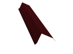 Планка торцевая 95*120мм PE RAL 3005 (красное вино) 0,4мм (2 м)