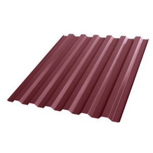 Профнастил С21 0,4*1051*2000мм RAL 3005 (красный)