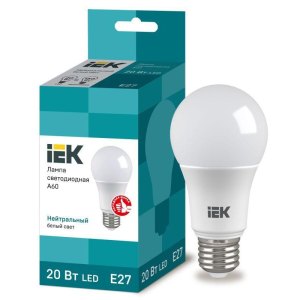 Лампа светодиодная IEK ECO A60 20Вт 230В 4000К E27
