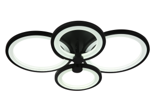 Светильник светодиодный Decor 2001 100W black, 3000-6500К, ф550*140 мм