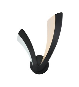 !Светильник настенный светодиодный Decor 2014-1 20 Вт, 3000-6500 К, D230х330 мм, черный