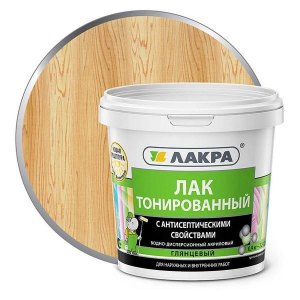 Лак в/д тонированный Лакра Бесцветный 0,9кг Л-С