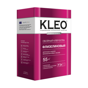 Клей для обоев KLEO  EXTRA 55+ Клей для флизелиновых обоев, сыпучий