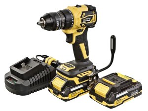 Дрель акк б/щ Hanskonner PLATINUM, 18В, 1BatterySystem, 65Нм, 2х2Ач, 13мм, кейс HS