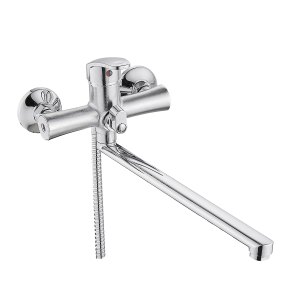 Смеситель д/ванны шар. с изливом L-30см. перекл.душа 103042-GR d35