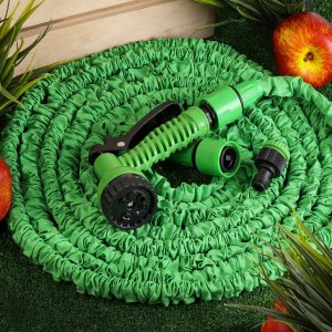 Шланг поливочный Grandy 7,5м Expandable удлин латекс  с пистолетом  BT002