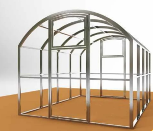Каркас Теплица 3х4 ПРЯМОСТЕННАЯ оциннов. двойная дуга 