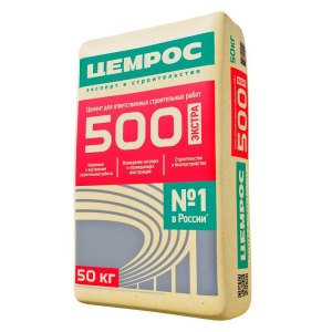 Цемент ЦЕМРОС М500 Д0 ЦЕМ I 42,5 Н, 50 кг