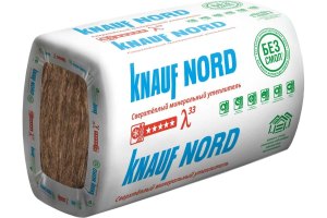 Утеплитель ТеплоKNAUF Nord TS 033 Aquastatik 1250х600х100 (4,5 кв.м., 0,45 куб.м., 6 шт)