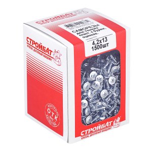 Саморезы для тонк. пластин с буром 4,2x13 белый цинк 1500 шт