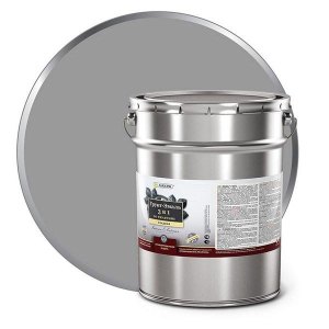 Грунт-эмаль 3 в 1 Лакра Серый 15кг Л-С