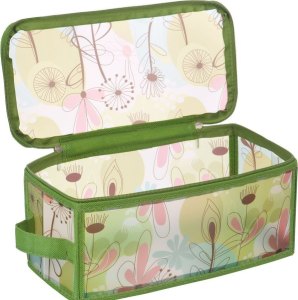 Короб складной  300х150х150 р.S Весна на молнии цв. зеленый, желтый ESH06 S  NH