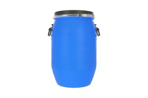 Бочка пластик ЗТИ 65л Стандарт пищевая с крышкой Оpen Top Drums синий
