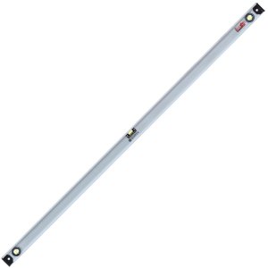 Уровень алюминевый  BARTEX 1800мм 2-х гл+1пов линейка РЕЛЬС серебристый  №0021