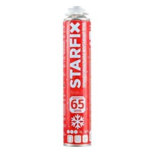 Пена монтажная профессиональная зимняя STARFIX Gunfoam Winter 65 (850 мл)